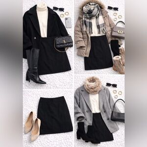 LOFT Black Pencil Skirt Size 4